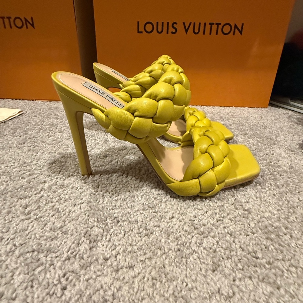 Steve Madden Citron Braided Heels